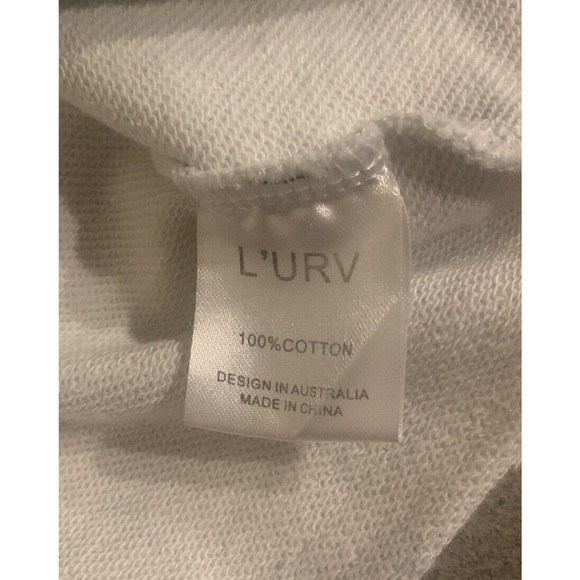 L'URV Solar Mist Womens Sweatshirt Size Large Turquoise 100%Cotton Yoga Pullover - Picture 7 of 11